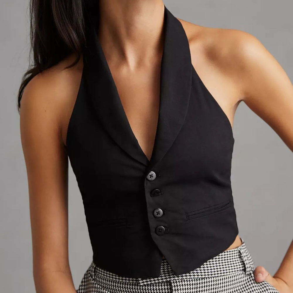NEW Maeve by Anthropologie Halter Vest : 10